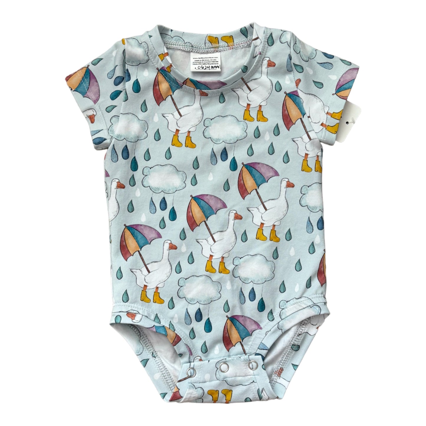 Onesie-Goose/Rainbows 12M