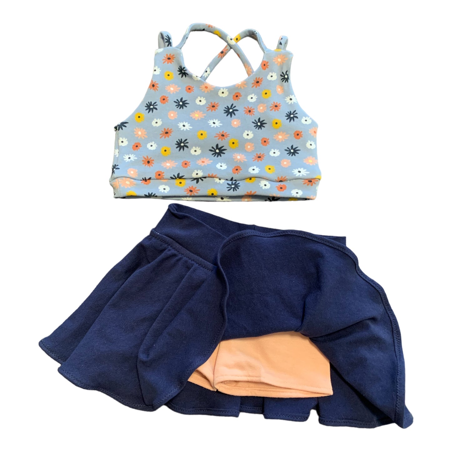 Crop top/skort outfit 4T