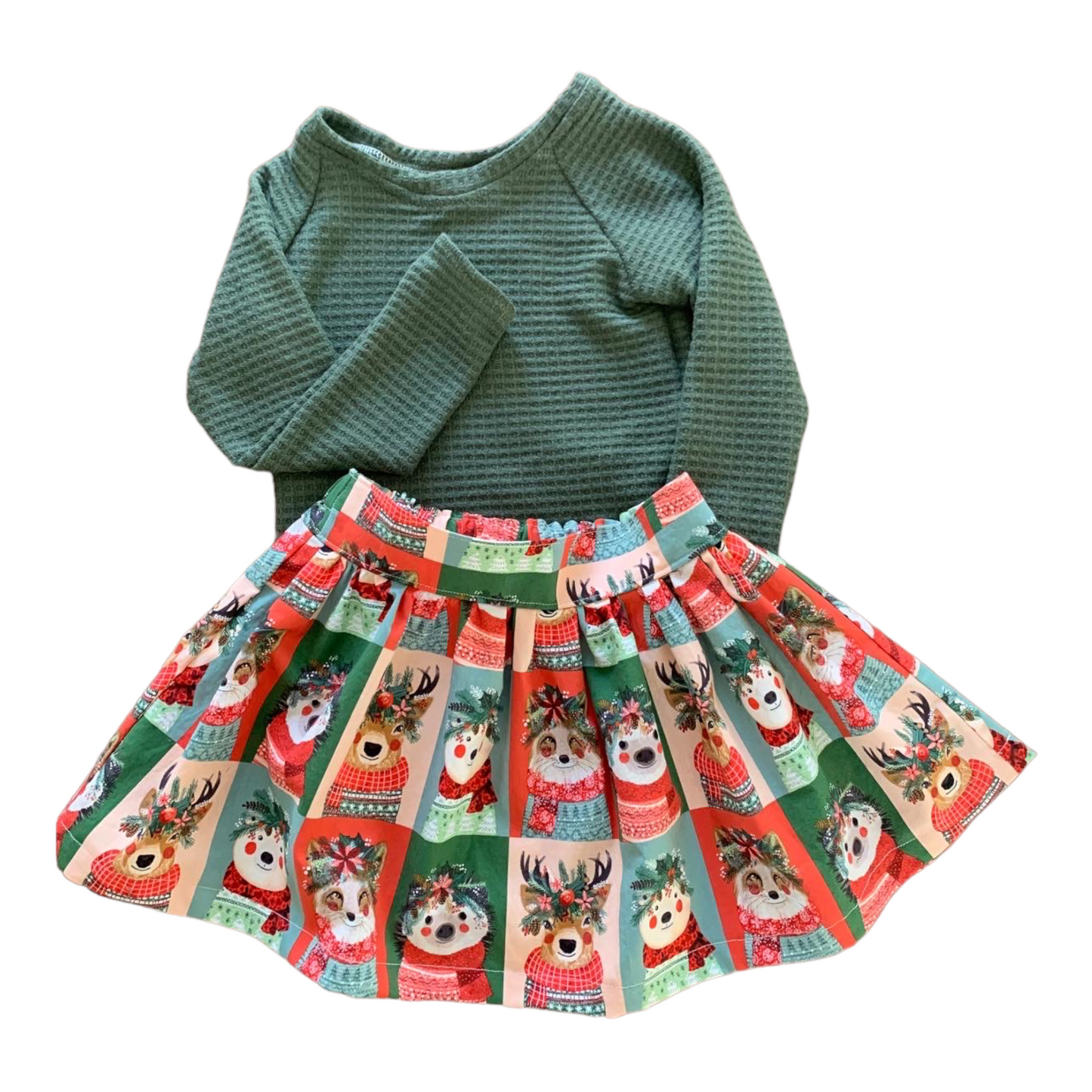 Sweater and Skirt Outfit