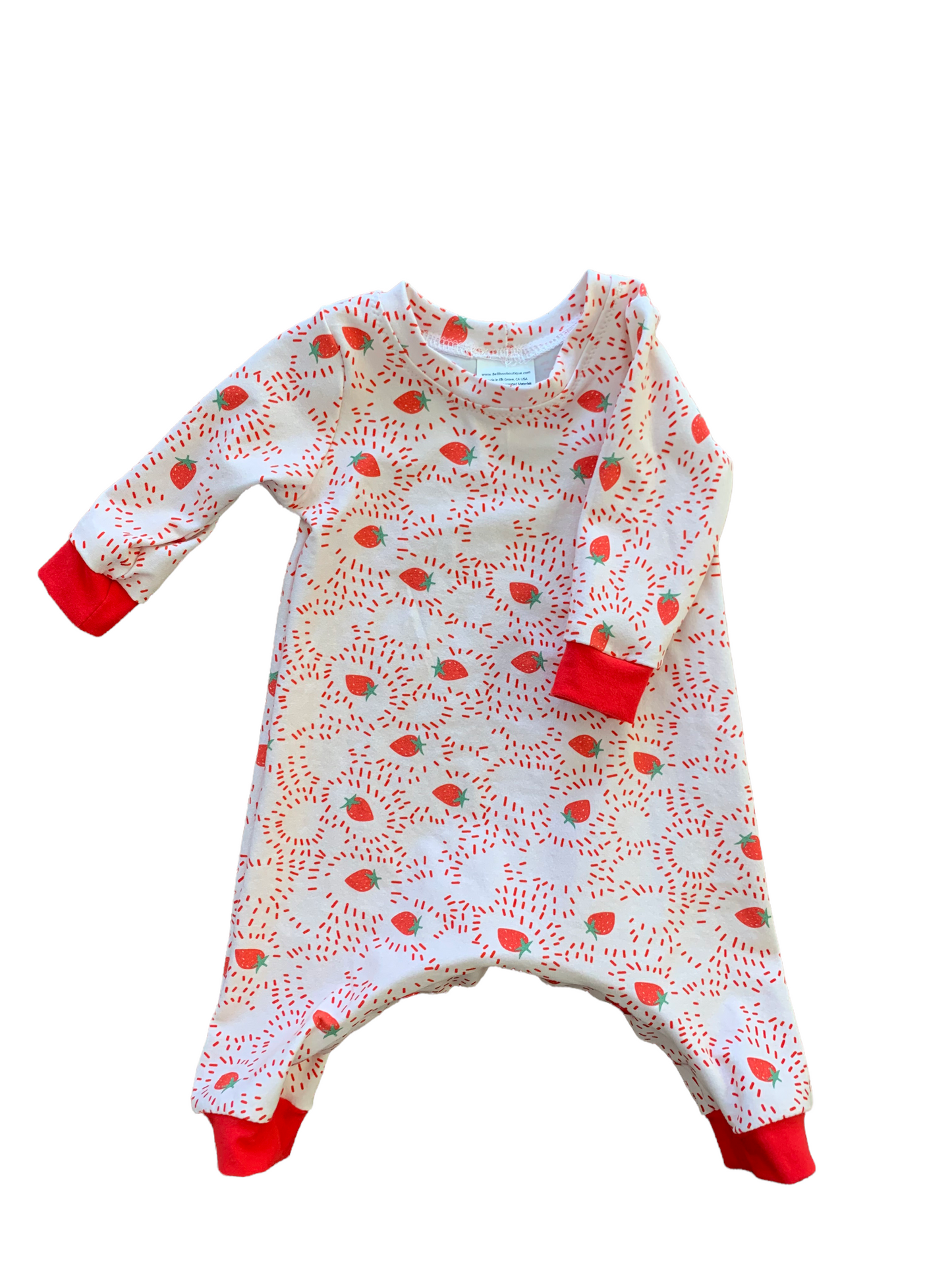 Romper- Strawberries 3 Months