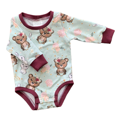 Onesie-Teddy Bears & Bunnies NB-3M