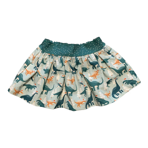 Skirt-Holiday Dinosaurs 2T