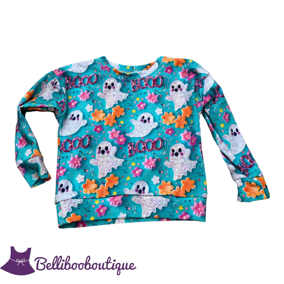 Sweatshirt - Halloween Groovy Ghost Size 6