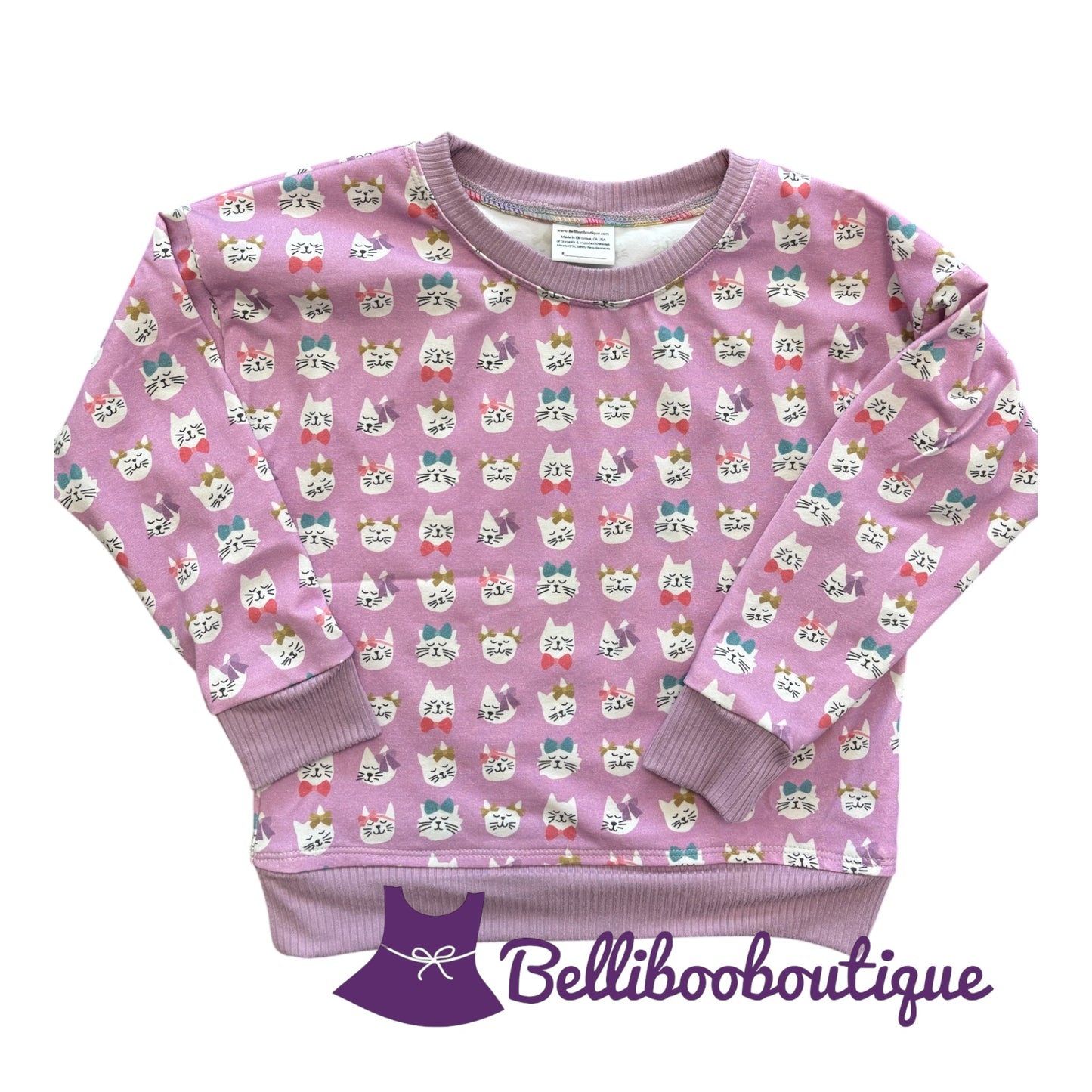 Kitties with Bows Shirt - Size 6