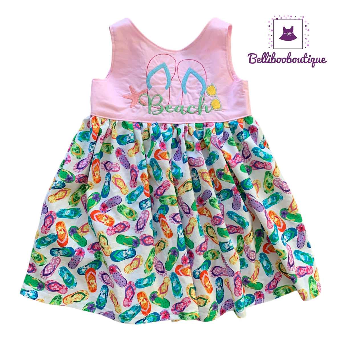 Beach Flip Flop Dress 3T