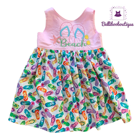 Beach Flip Flop Dress 3T