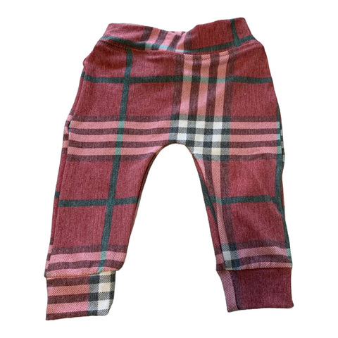 Joggers - Red/Green Plaid 3M